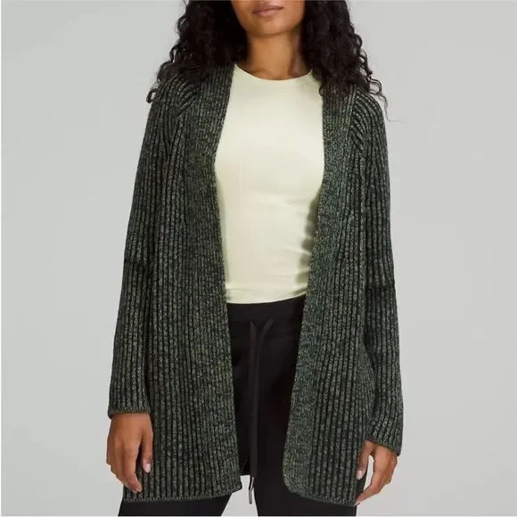 Lululemon Cotton-Cashmere Blend Sweater Wrap - Picture 2 of 9